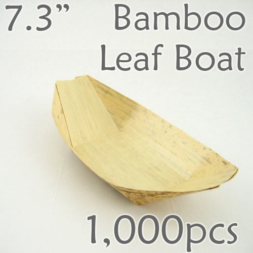 Bamboo Leaf Boat 7.3" -1000 pc.- 