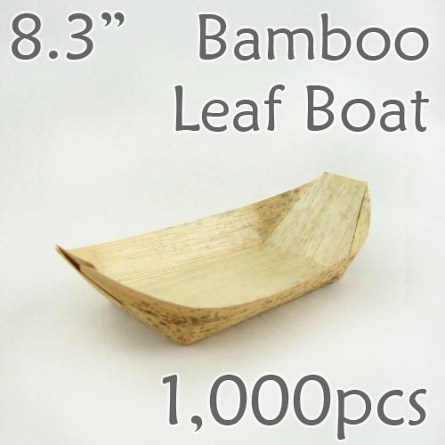 Bamboo Leaf Boat 8.3" -1000 pc. 