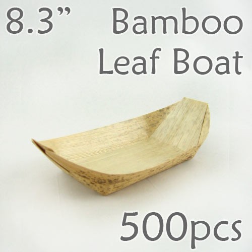 Bamboo Leaf Boat 8.3" -500 pc. 