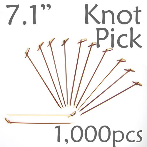 Bamboo Knot Picks 7.1 - Tea - box of 1000 Pieces