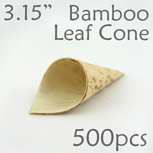 Bamboo Leaf Cone 3.15" -500 pc.