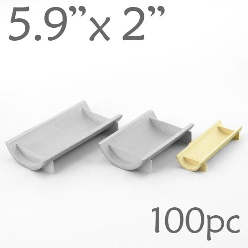 Half-Pipe Dish / Plate -Small - 5.9 x 2 - 100pc