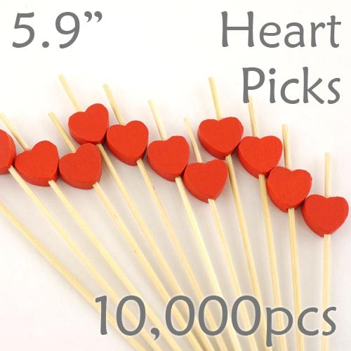 Heart Picks - 5.9 - Case of 10,000 pc