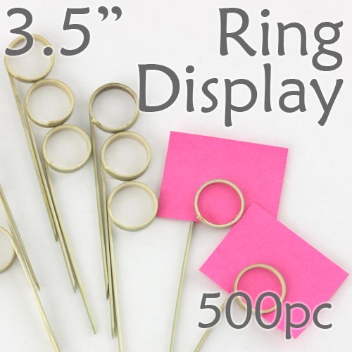 Double Loop Ring Display Pick  3.5" - 500pcs