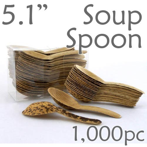Thermo-Pressed Leaf Chinese Soup Spoon -1000 pc.