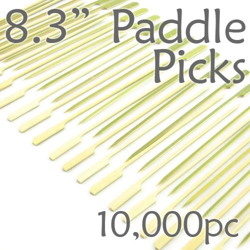 Bamboo Paddle Picks 8.3 - Green - case of 10,000 Pieces