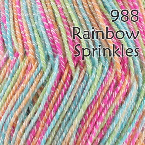 0988 - Rainbow Sprinkles - Style 916 - 2 x 100g