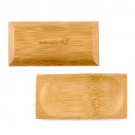 Small Solid Bamboo Dishes 2.4" X 4.7" (6cm X 12cm) Oval Indent rectangle 20pc