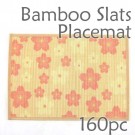 Bamboo Placemat - Peach Blossom Imprint - 160pc