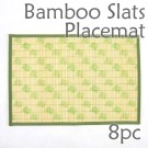 Bamboo Placemat - Green Chick Imprint - 8pc