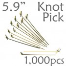 Bamboo Knot Picks 5.9 - Black - box of 1000 Pieces