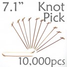 Bamboo Knot Picks 7.1 - Tea - case of 10,000 Pieces