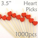 Heart Picks - 3.5 - Box of 1000 pc