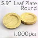 Bamboo Leaf Round Plate 5.9" -1000 pc.