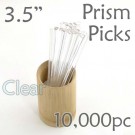 Triangle Prism Skewer - Clear - 3.5" Long Case of  10,000 pcs