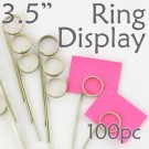 Double Loop Ring Display Pick 3.5"  - 100pcs