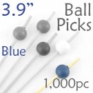 Ball Picks  3.9 Long - Blue - Box of 1000 pc