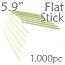 Bamboo Flat Stick Skewers 5.9 - Green - box of 1000 Pieces