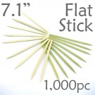 Bamboo Flat Stick Skewers 7.1 - Green - box of 1000 Pieces