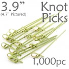 Bamboo Knot Picks 3.9 - Green - box of 1000 Pieces