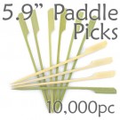 Bamboo Paddle Picks 5.9 - Green - case of 10,000 Pieces