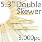 Double Prong 5.3 inch Twin Skewer - 3000pcs