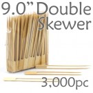 Double Prong 9.0 inch Twin Skewer - 3000pcs