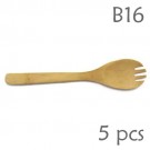 Broad Cooking/Serving Spoon w/ Teeth - Pack of 5