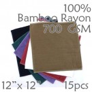 Super Soft Luxury Weight 100% Rayon from Bamboo Wash Cloth 700GSM 15pc Choice of Color