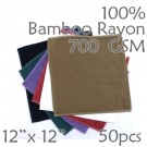 Super Soft Luxury Weight 100% Rayon from Bamboo Wash Cloth 700GSM 50pc Choice of Color