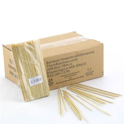 plain bamboo skewers